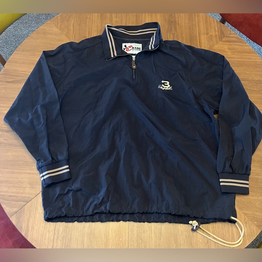 Vintage Chase Authentics NASCAR Dale Earnhardt #3 1/4 Zip Windbreaker
